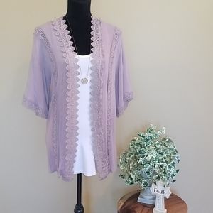 Good Luck Gem Open-Front Cardigan